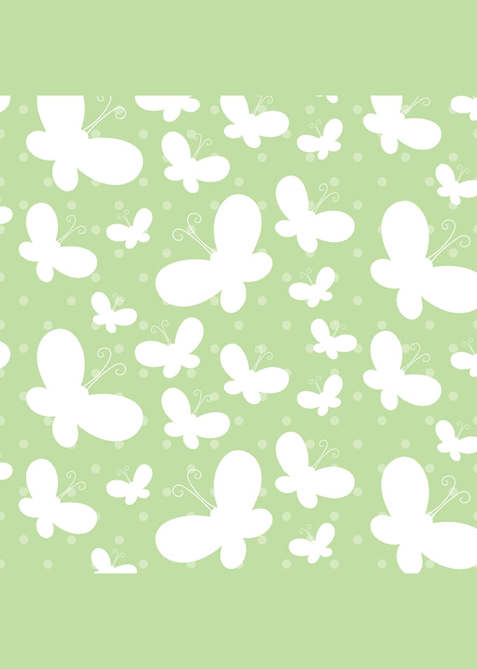 Green Butterfly Pattern