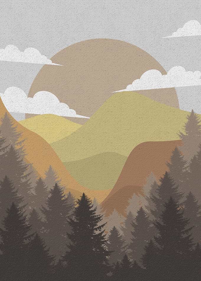 Flat Illustration Mount