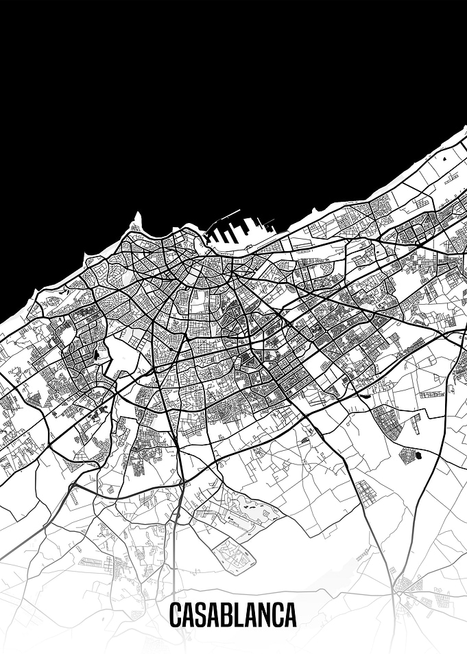 Casablanca map