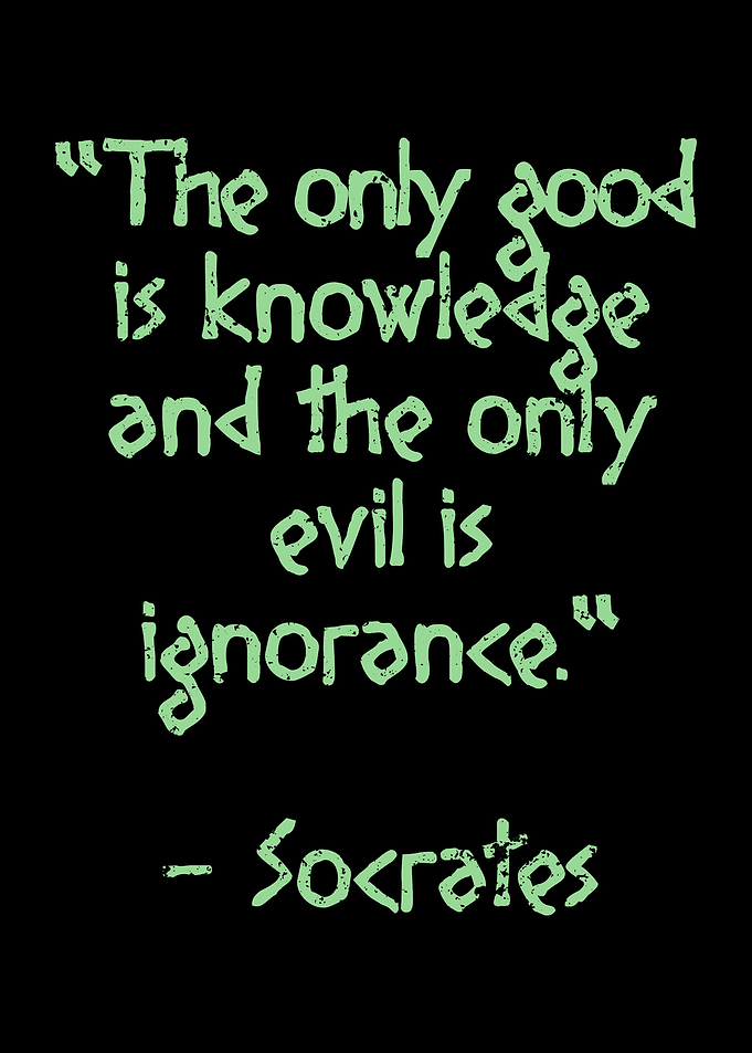 The only good is knowledge