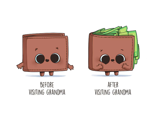 Before After Grandma