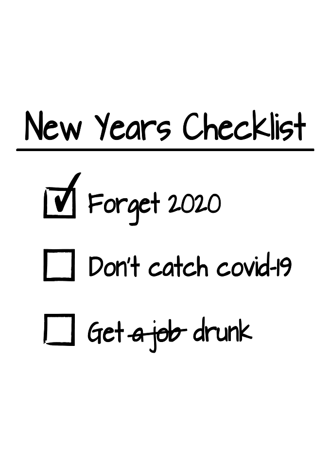 New years checklist