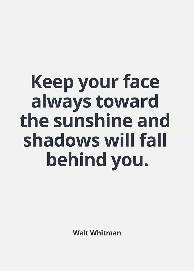 Toward The Sunshine
