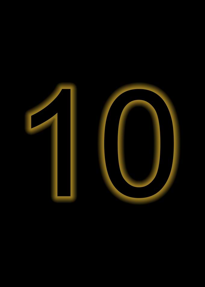 10 glow gold