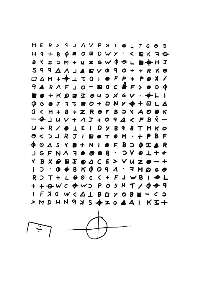 Zodiac Killer Cipher