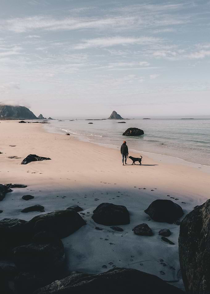 a walk on the beach