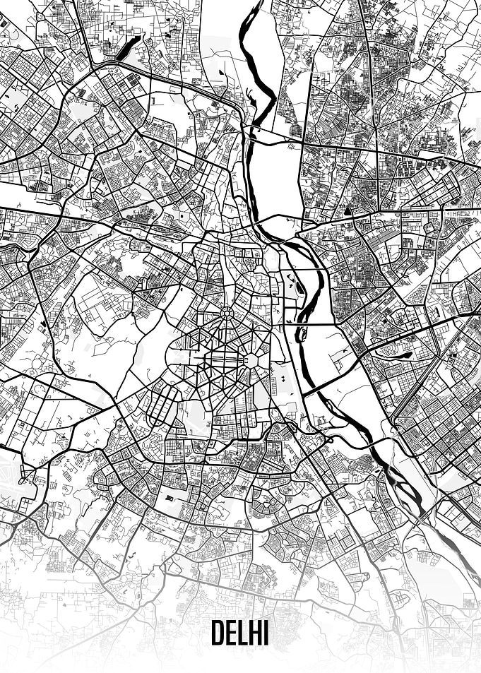 Delhi map