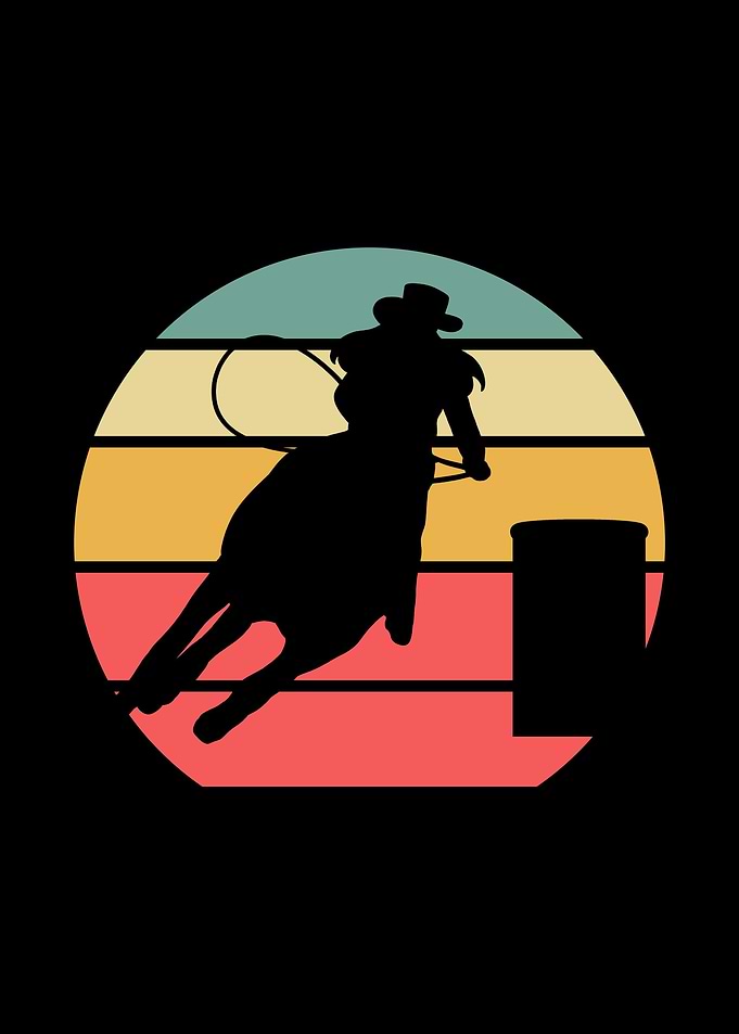 Barrel Racing Retro