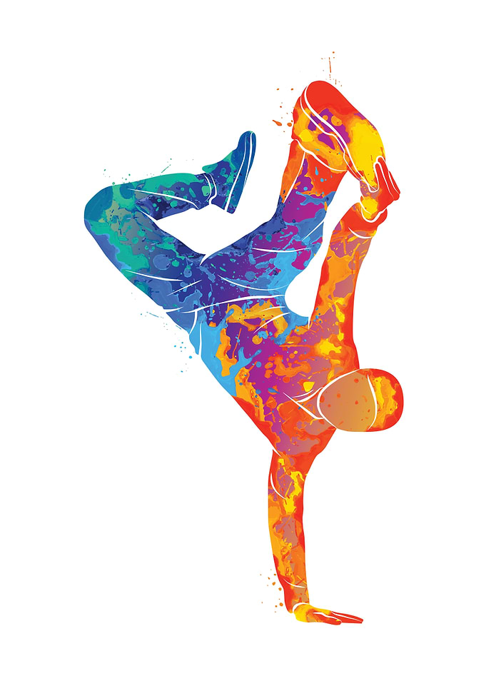 Watercolor Breakdance