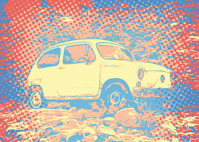 Tiny Yellow Car