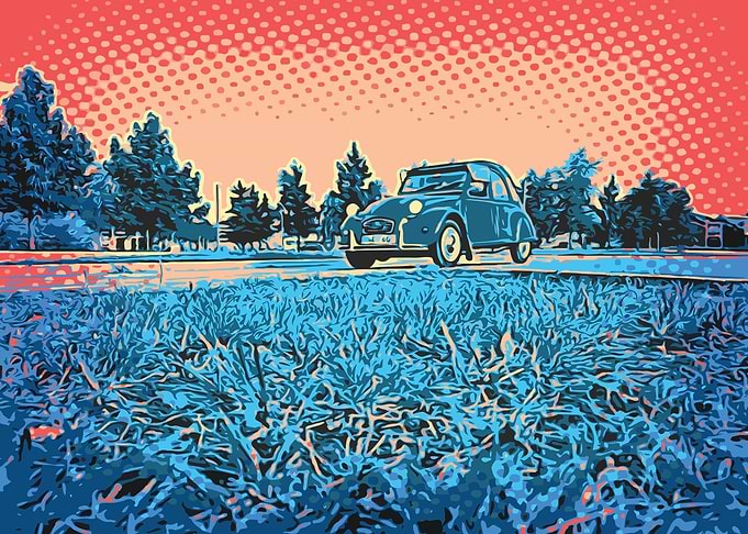 Classic Car In Nature