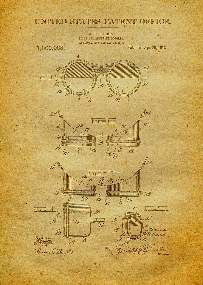 51 Vintage Goggles Patent