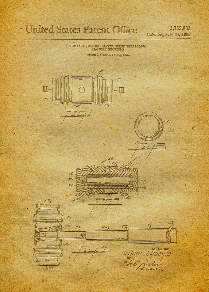 59 Judges Gavel Patent P