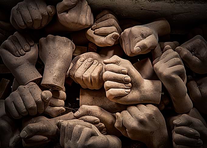 Broken hands