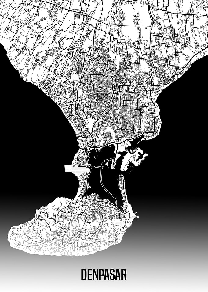 Denpasar map