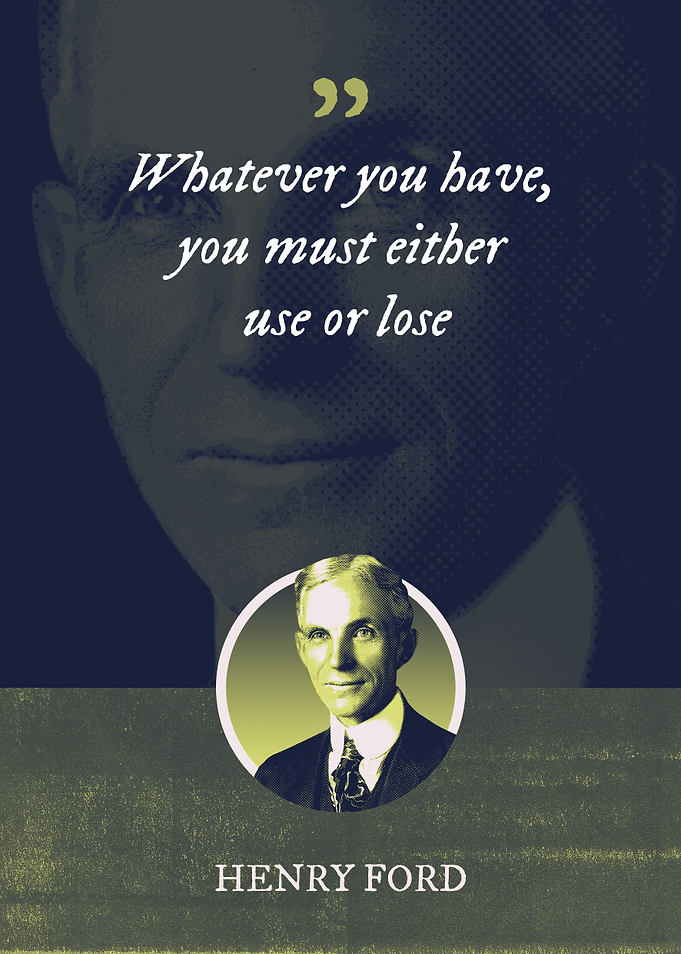 Whatever you have you