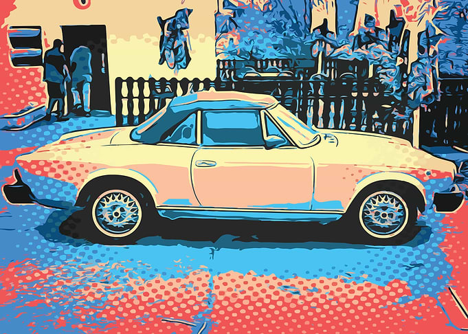 Retro Italian Sports Car