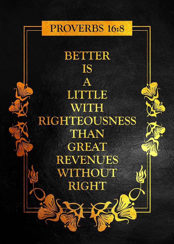 Proverbs 16 8