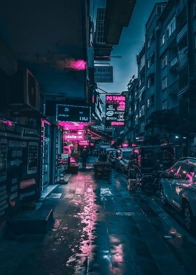 cyberpunk city