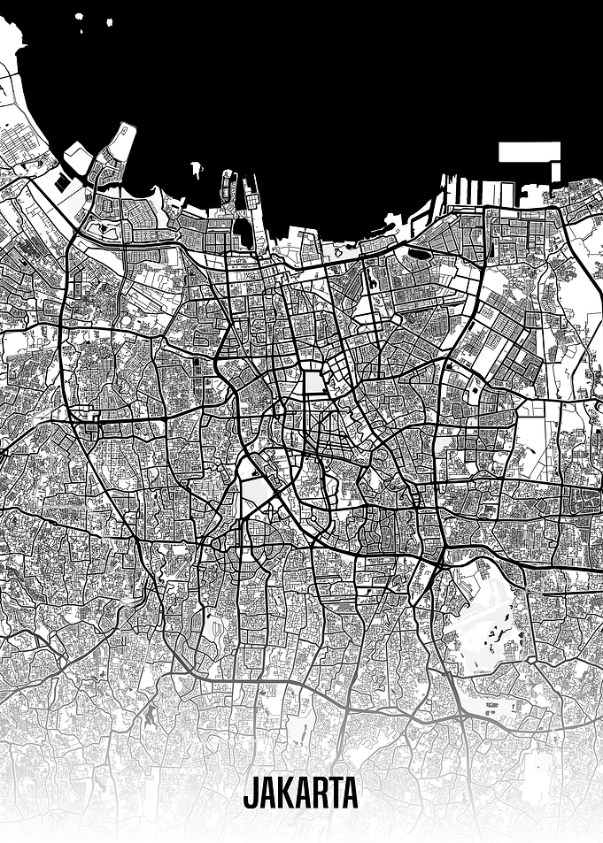 Jakarta map