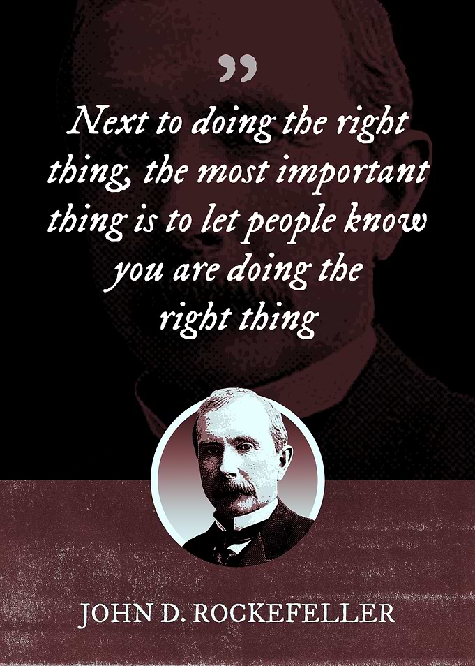 Next to doing the right