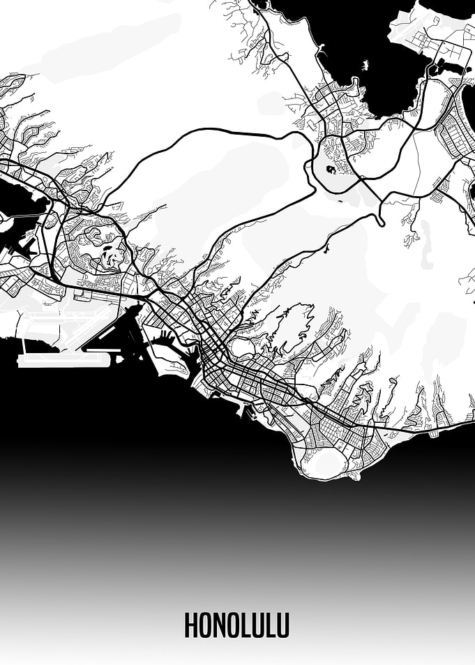 Honolulu map