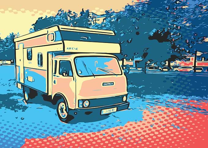 RV Leaving The City