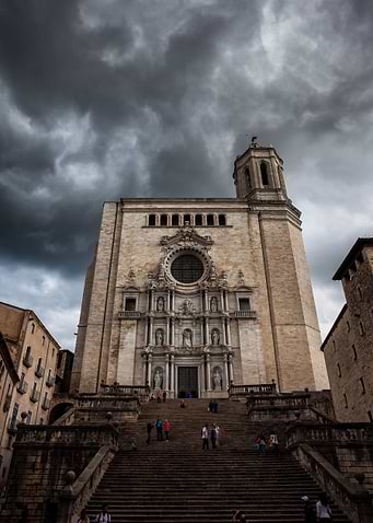 Girona Cathedral in Spain