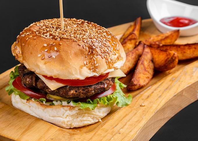 Burger and Fries