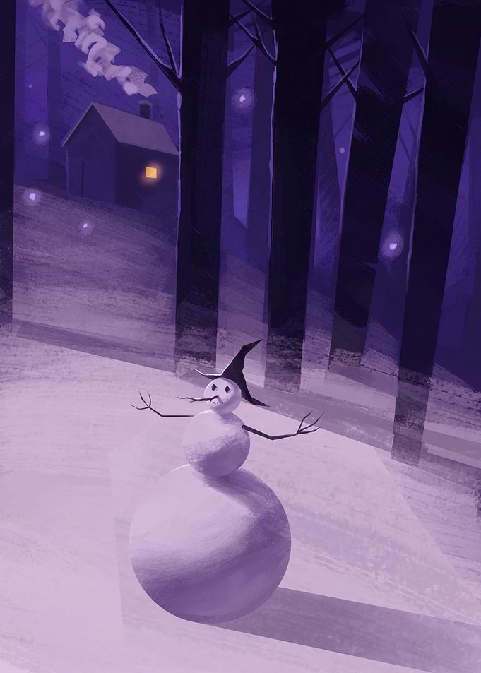 Lonely Snowman