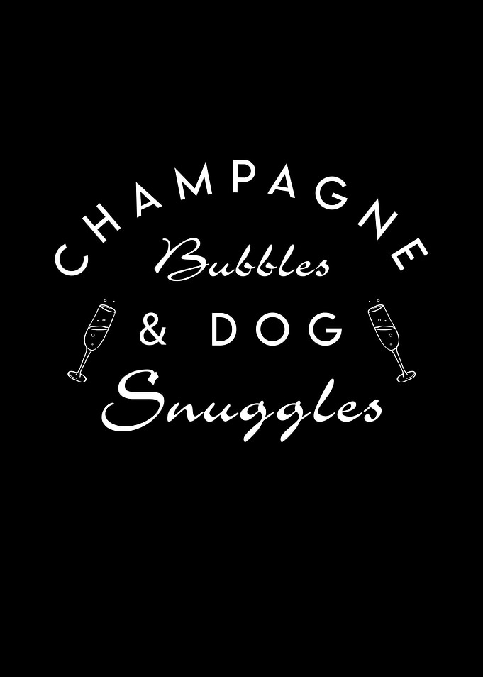Champagne Bubbles Dog