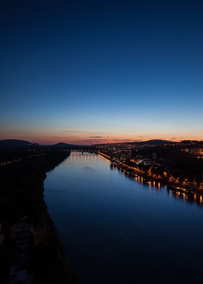 Danube River at Twilight