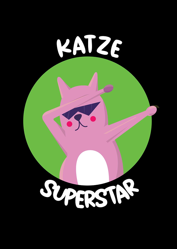 Katze Superstar Cat Dab