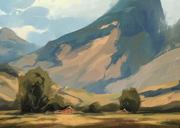 Peaceful hills