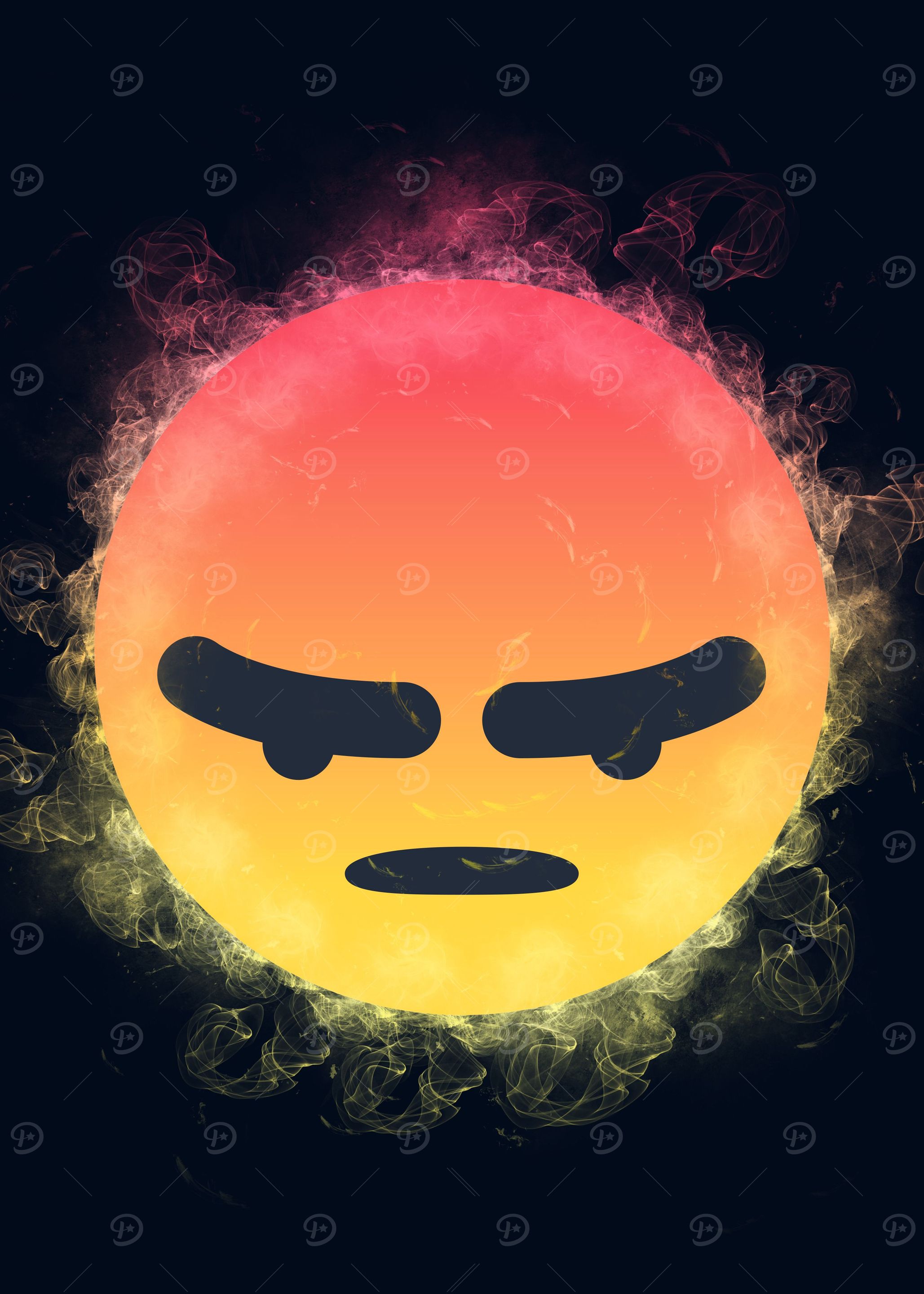 angry emoji emoticon