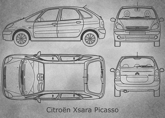 Citroen Xsara gray old