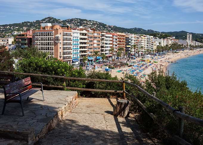 Lloret de Mar in Spain