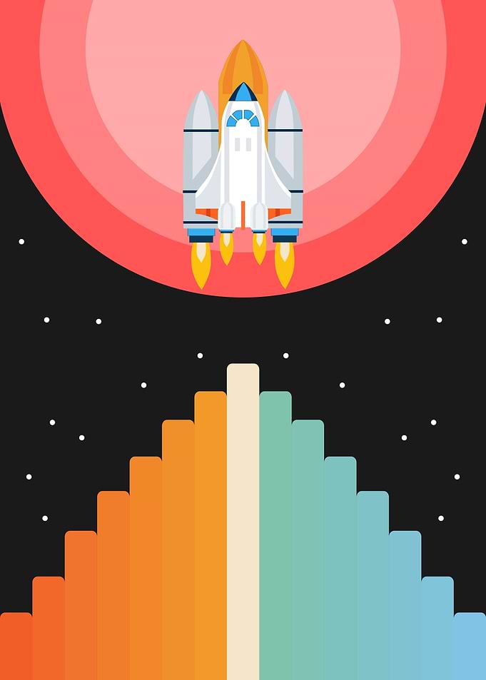 Spaceship and Mars
