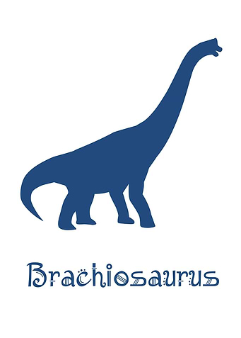 brachiosaurus silhouette
