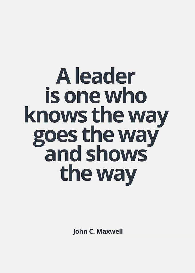 A leader is