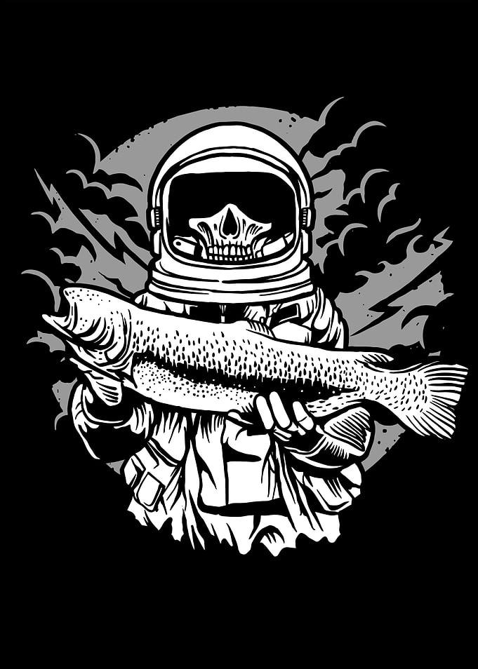 Astronaut Fishing