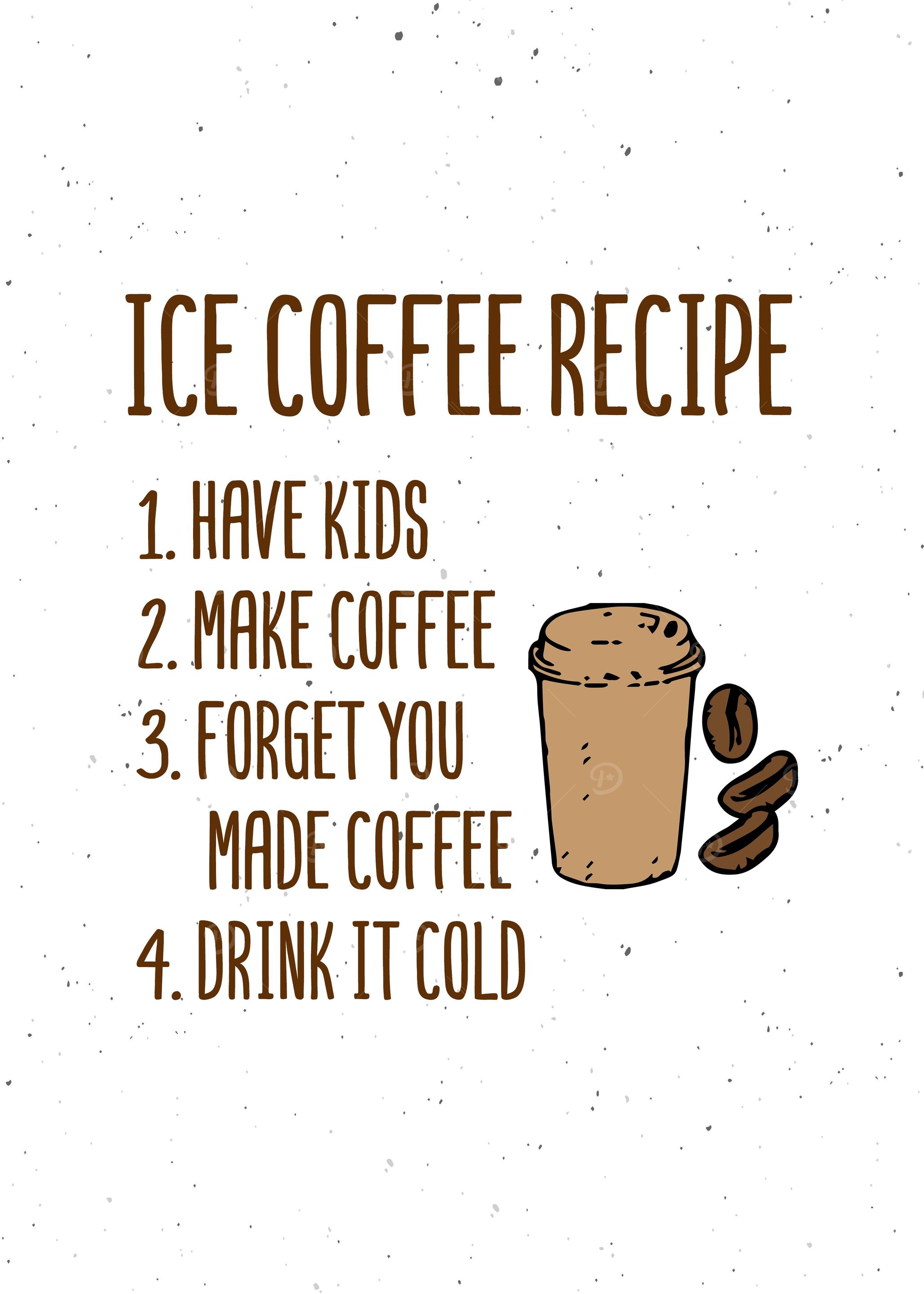 Ice Coffee Recipe Artwork