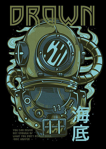 Drown Space Robot Monster