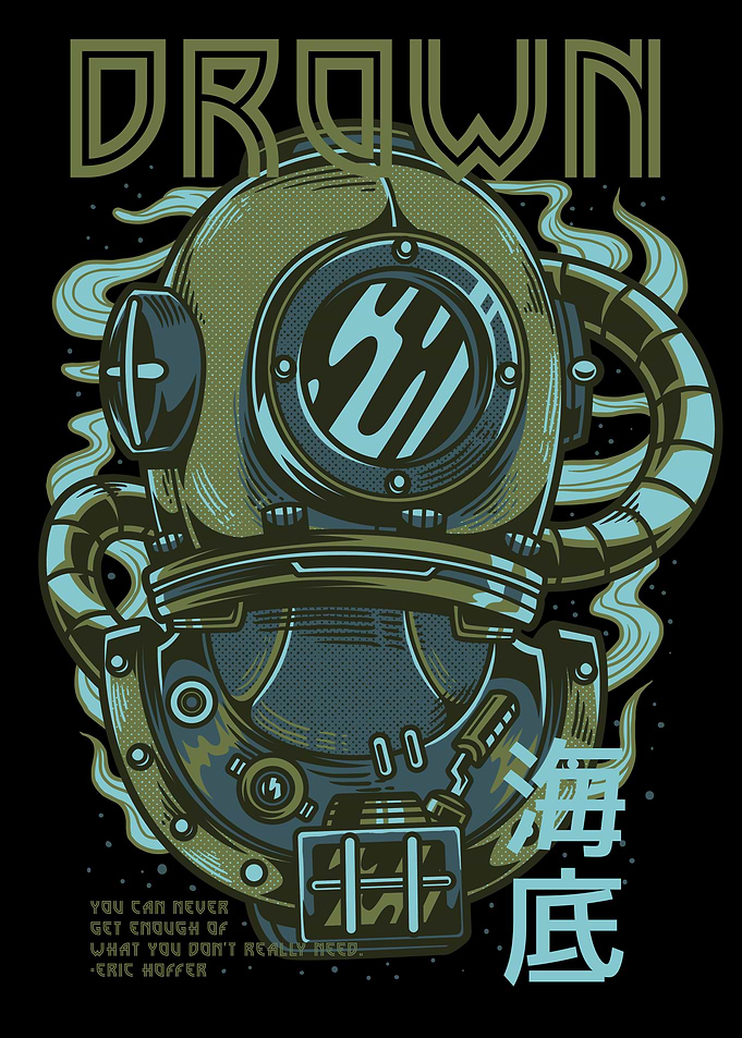 Drown Space Robot Monster
