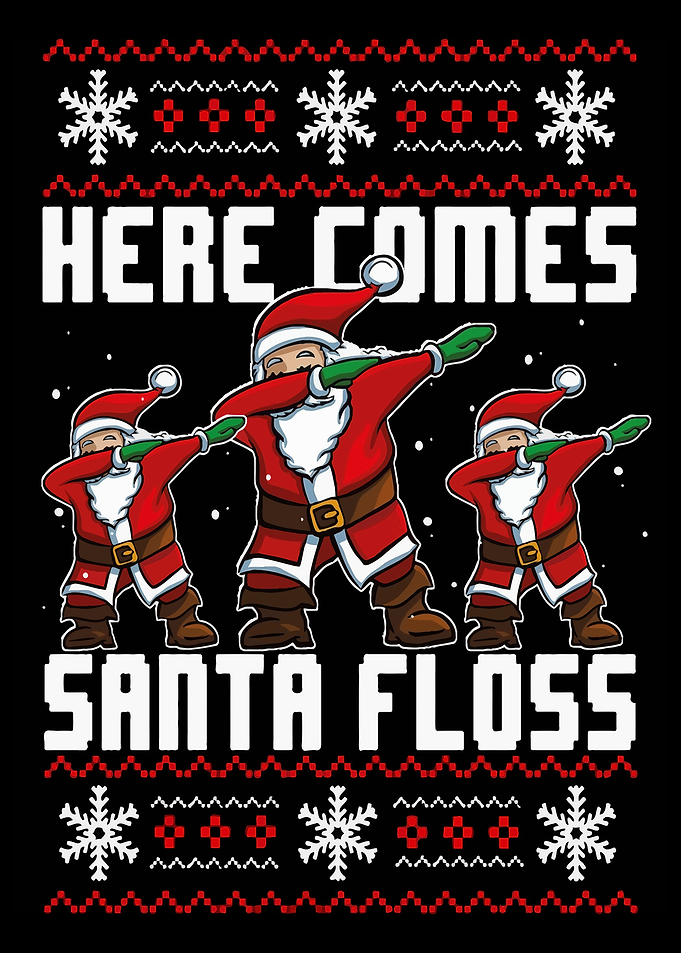 Xmas Dabbing Santa Claus