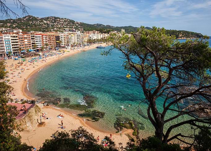 Lloret de Mar in Spain