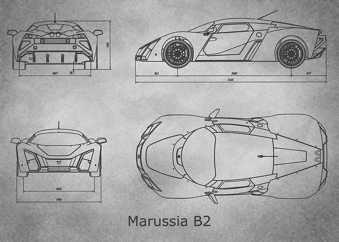 Marussia B2 gray old