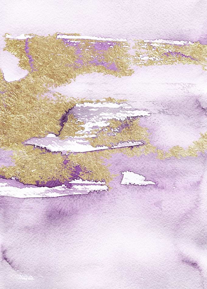 Purple Gold Abstract 15