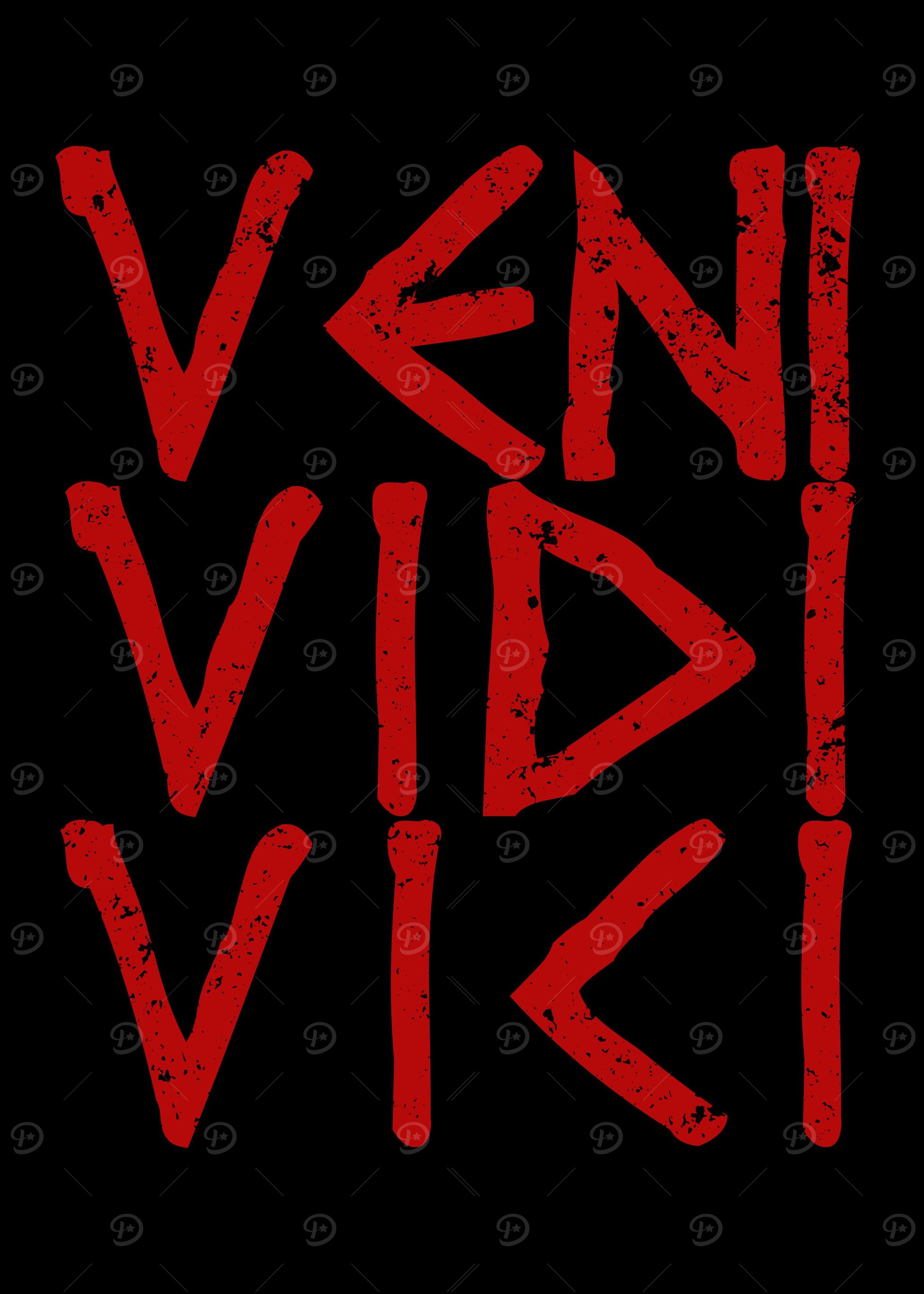 Veni Vidi Vici Caesar red