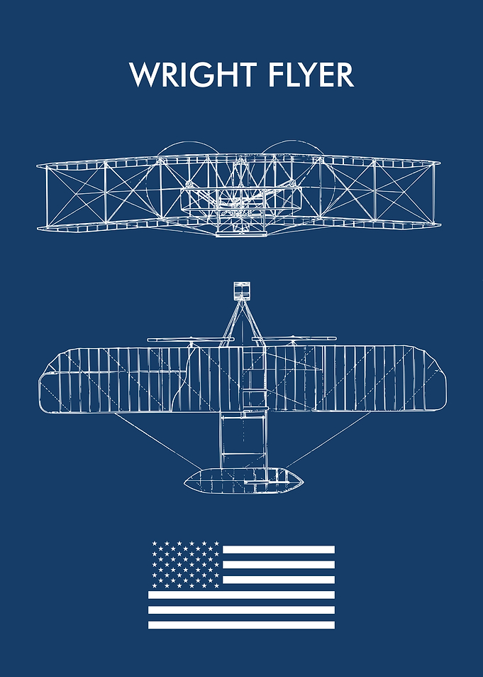 WRIGHT FLYER US FLAG
